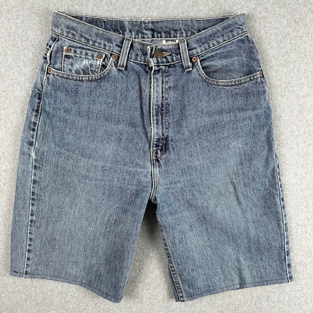 Vintage Levis Medium Shorts High Rise Denim Wash Jorts Made‎ in USA 90s